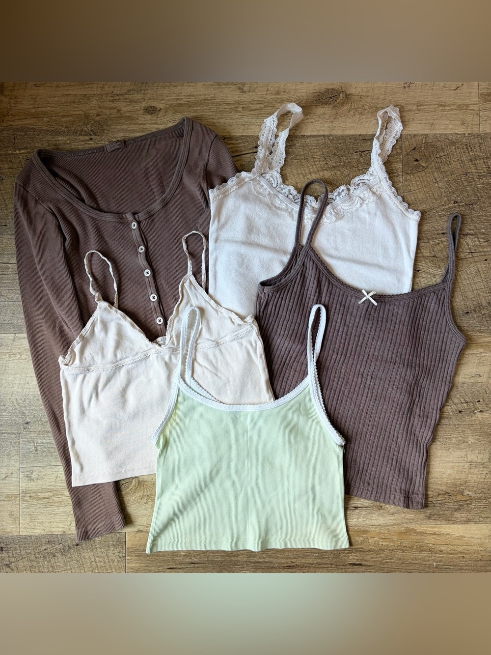 John Galt Brandy Melville Five Item Tops Basics Bundle
